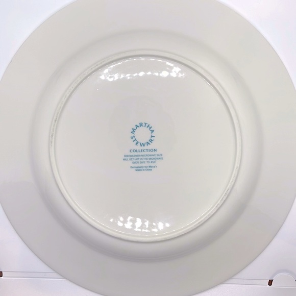 Martha Stewart Maidenhair Blue Fern 11 1/2” dinner plate - Picture 3 of 3